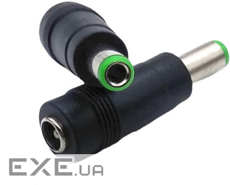 Перехідник живлення Jack DC M/F,4.5x3.0mm до 5.5x2.1mm адаптер,чорний (84.00.7111-1) (84.00.7111-1)