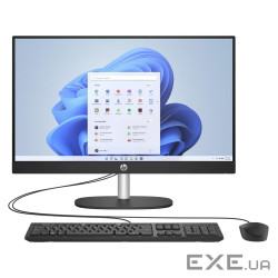 моноблок 23.8FI/R3 7320U/8GB DDR5/512/UMA/DOS/FHD Cam/WK/Jet Black HP HP All-in-One 24-cr0 (D3SB1EA)