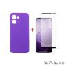Чохол до мобільного телефона Dengos Carbon Cover + Glass Oppo A6x / A6k Purple (DG-KM-193)