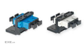 Модуль LANC SC Duplex MM (OM3) для встан. в розетку / патч-панель, чорний, Corning (LANC-MOD-E8-B)