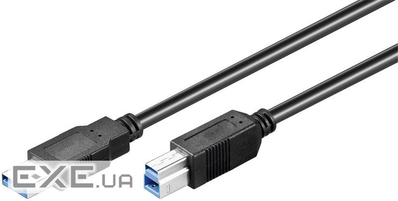Кабель принтера Goobay USB3.0 A-B M/M 0.5m,2xShielded AWG28 Cu UL-Certif. (75.09.5722-1)