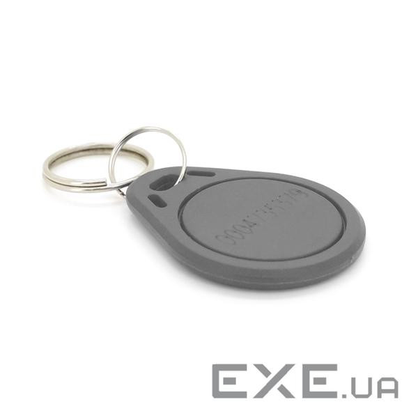 Безконтактний брелок ID Em-Marine 125 КГц (TK4100) колір сірий (EM4100 плоский сірий) )