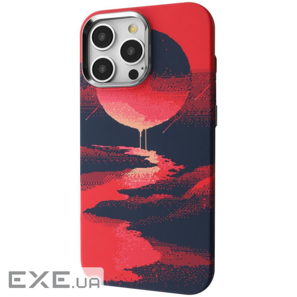 Чехол Proove Pixel Case with Magnetic Ring iPhone 15 Pro red moon (PCPXIP15P0C2)