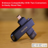 USB флеш накопичувач SanDisk 128GB Phone Drive for iPhone Metallic Sky Lightnin (SDIXD0N-128G-GN6NE)