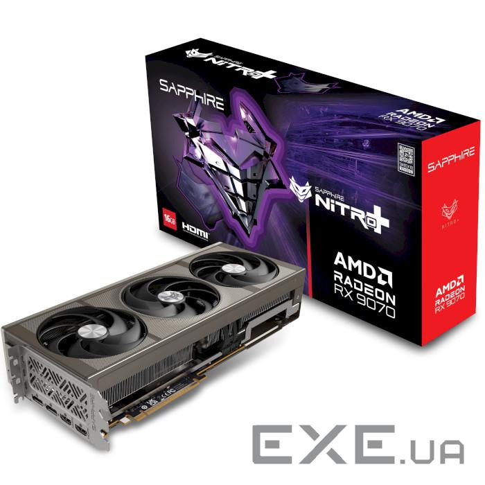 Відеокарта SAPPHIRE Nitro+ Radeon RX 9070 16GB GDDR6 (11349-01-20G) (32358-01-20G)