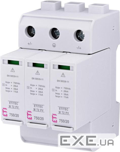 Обмежувач перенапруги ETITEC M T2 PV 1500/20 Y (для PV систем ) (2440517)