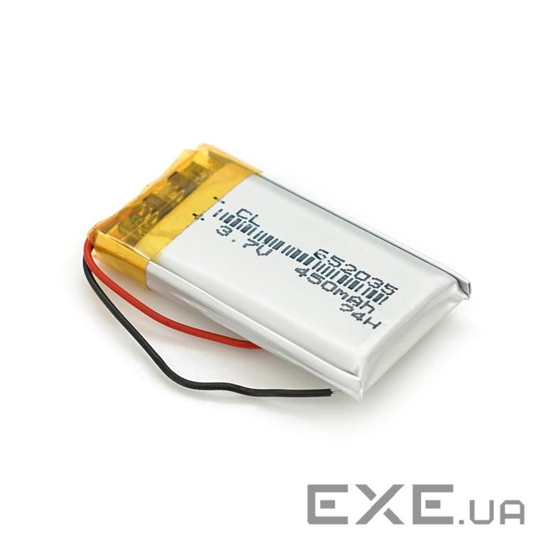 Літій-полімерний акумулятор 6*35*60mm (Li-ion 3.7В 2500мА&middot,год) (652035) ) (652035)