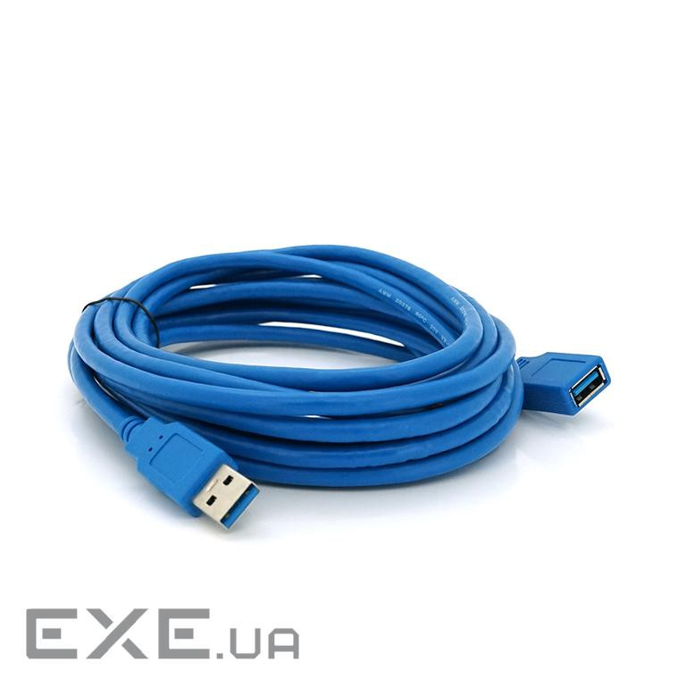 Підовжувач USB 3.0 AM/AF, 5.0m, Blue, пакет (YT-3.0AMAF-5.0BL)