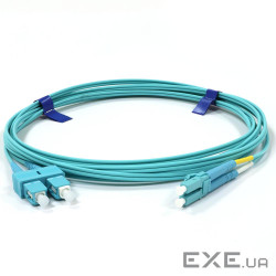 Патчкорд SC/UPC-LC/UPC MM (OM3) 5м Duplex Slim (UPC-5SCLC(MM)D(ON)S)