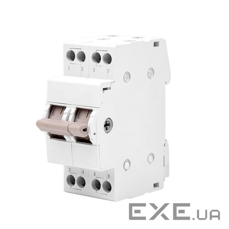 Автоматичний перемикач Voltronic SF219G-2P-40A із загальним виходом, 2-положення, (SF219G-2P-40A-TC) , (SF219G-2P-40A-TC