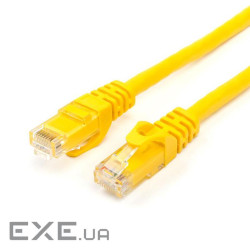 Патч-корд Atcom, UTP, RJ45, Cat.6, мідь, 1 м, жовтий (13443)