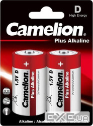 Батарейки Camelion Plus Alkaline D (LR20) 2 шт (C-11100220) (4260033150301)