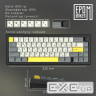 Клавіатура бездротова Epomaker EK68 65% Flamingo Switch Hot-Swap (2.4G/BT/USB) RGB UA B (EK68-B-F)