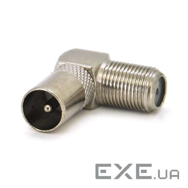 Роз'єм VOLTRONIC F-F - IEC-M кутовий (ТВ-штекер) ) Q100 (F-F - IEC-M угловой)