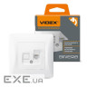 Телефонна розетка Videx BINERA CAT3 (VF-BNSK1TF3-W)