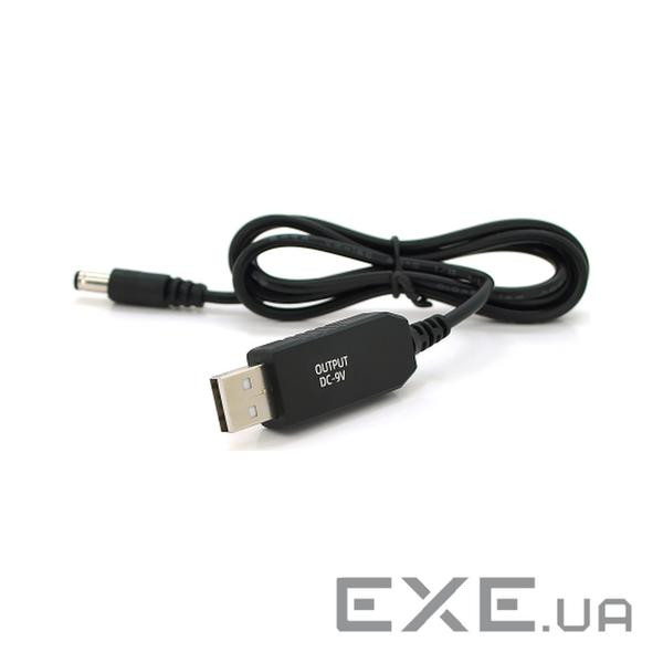 Кабель живлення USB to DC 5.5x2.5 9V 1.0m (29866) Voltronic (KPFR/5-9)