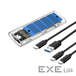 Кишеня зовнішня Dynamode M.2 SSD NVMe/SATA combo ч-з USB3.2 GEN2 Type-C (DM-CAD-SSD09)