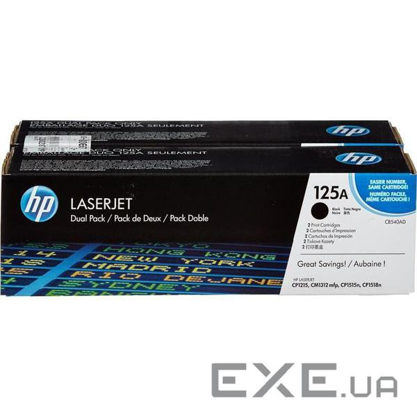 Картридж HP CLJ 125A black DUAL PACK, CP1215/CP1515 series (CB540AD)