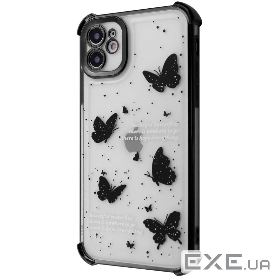 Чехол WAVE Winkie iPhone 11 black/butterfly (64110 black/butterfly)
