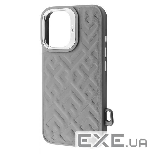 Чохол Kajsa Rhombus Collection with Magnetic Ring iPhone 16 gray (59676 gray)