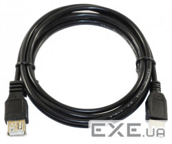 Кабель - подовжувач REAL-EL Pro USB 2.0 - 2.0м AM/AF, чорний (102945)