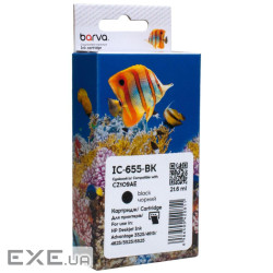 Картридж Barva HP 655 (CZ109AE) 620 c, black (IC-655-BK)