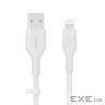 Дата кабель USB 2.0 AM to Lightning 1.0m SILICONE white Belkin (CAA008BT1MWH)