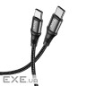 Кабель HOCO X50 Type-C to Type-C Exquisito 100W charging data cable(L=2M) Black (6931474734402)