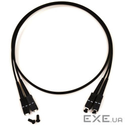 Патчкорд SC/UPC-SC/UPC MM (G50-OM3) 0.5м Duplex чорний (UPC-0.5SCSC(MM)D(ON)BK)