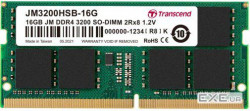 Модуль пам'яті для ноутбука SoDIMM DDR4 16GB 3200 MHz Transcend (JM3200HSB-16G)
