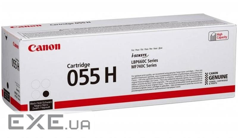 Картридж Canon 055H Black 7.6K (3020C002)