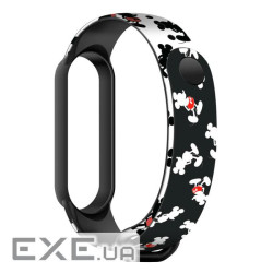 Ремінець для фітнес браслета Armorstandart Cartoon для Xiaomi Mi Band 7/6/5 Mickey Siluet (ARM59256)