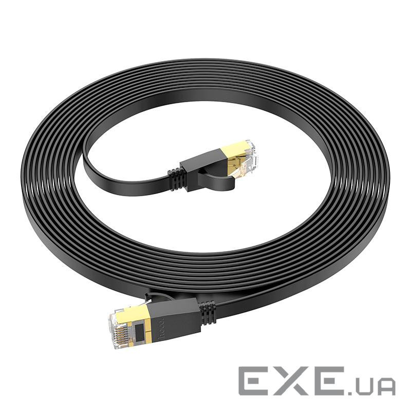 Мережевий кабель HOCO US07 General pure copper flat network cable(L=5M) Black (6931474780706)
