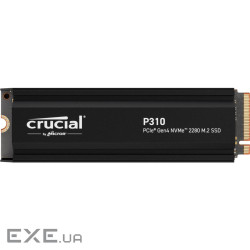SSD диск CRUCIAL P310 w/heatsink 2TB M.2 NVMe (CT2000P310SSD5)