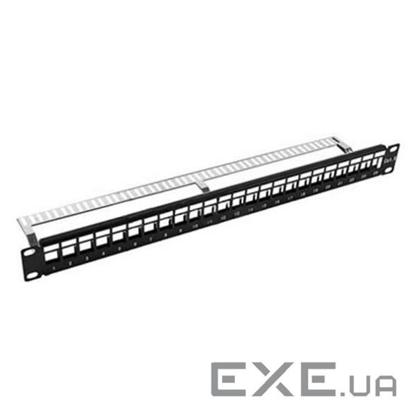Патч-панель Kingda 19" 1U STP для 24 модуля Kyestone (KD-PP23-STP-BK-24P)