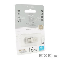 Флеш-накопичувач T&G 104, USB 3.0+Type-C, 16GB, Metal, Blister (T&G 104 / 16) (T& (T&G 104 / 16)
