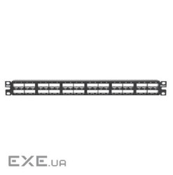 Рамка для набірної 19" патчпанелі, 48 портів FTP, 1U (CP48HDBL) FTP, 1U (CP48HDBL)