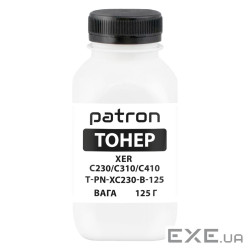Тонер XER C230/C310/C410, 125 г, Black Patron (PN-XC230-B-125)