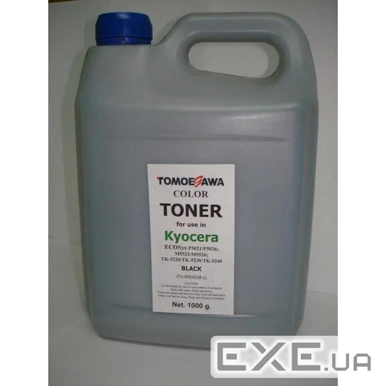 Тонер KYOCERA TK-5220/TK-5230/TK-5240, 1кг Black Tomoegawa (TG-KM5021B-1)