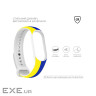 Ремінець Armorstandart для Xiaomi Mi Band 4/3 Blue - Yellow (ARM65667)