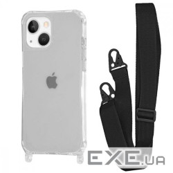 Чохол WAVE Clear Case with Strap iPhone 14 black (57012 black)
