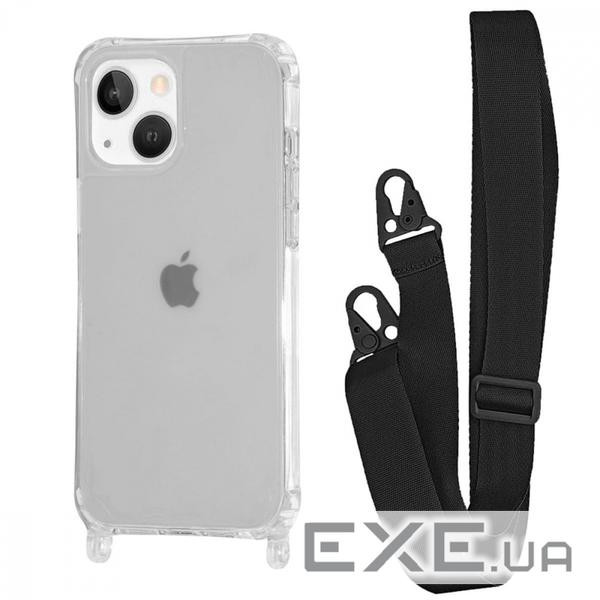 Чохол WAVE Clear Case with Strap iPhone 14 black (57012 black)