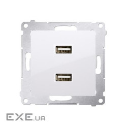 Розетка Premium USB 2x 5V 2.1A, белый (DC2USB.01/11)