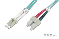 Оптичний патчкорд DIGITUS LC/UPC-SC/UPC,50/125,OM3,duplex,10m (DK-2532-10/3)