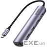 Порт-реплікатор UGREEN CM417 5-in-1 USB-C Hub Gray (20197)