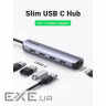 Порт-реплікатор UGREEN CM417 5-in-1 USB-C Hub Gray (20197)