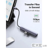 Порт-реплікатор UGREEN CM417 5-in-1 USB-C Hub Gray (20197)