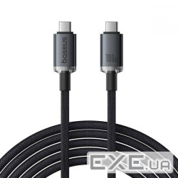 Дата кабель USB-C to USB-C 1.5m 100W USB3.2 20Gb black Baseus (P10318204111-00)