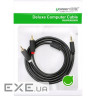 Кабель мультимедійний 3.5mm F to 2xRCA M 3.0m Black Ugreen (10512)