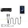 Кабель мультимедійний 3.5mm F to 2xRCA M 3.0m Black Ugreen (10512)